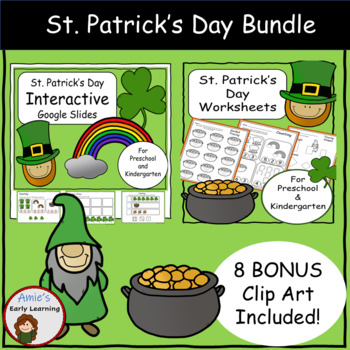 Preview of St. Patrick's Day Bundle | Preschool and Kindergarten | Clipart