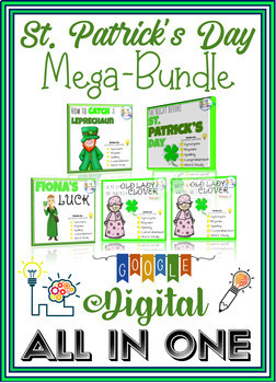 Preview of St. Patrick's Day Bundle | Reading Comprehension Interactive Task Cards
