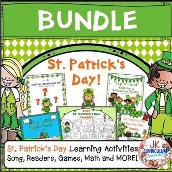 Preview of St. Patrick's Day Bundle - Song, Math, Printables, & Games