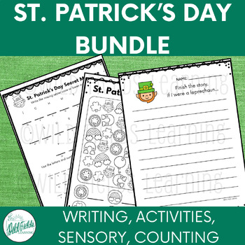 Preview of St. Patrick’s Day Bundle - Writing Activities - Counting - Letters