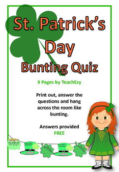 Preview of St Patrick's Day Bunting Quiz