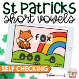 St Patrick's Day CVC Words Short Vowels Phonics Boom Cards