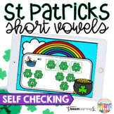 St. Patrick's Day CVC Words Short Vowels Phonics Boom Cards