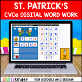 St. Patrick's Day CVCe Digital Word Work for Google and Seesaw