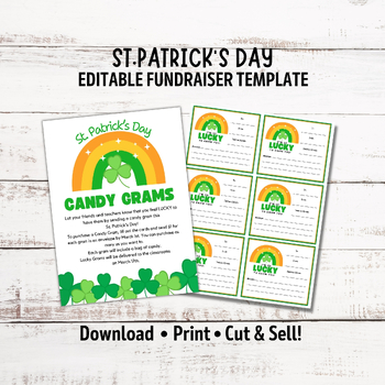 Preview of St. Patrick's Day Candy Gram Fundraiser, St. Paddy's Day Lucky Grams