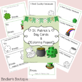 St. Patrick's Day Cards/ Coloring Pages