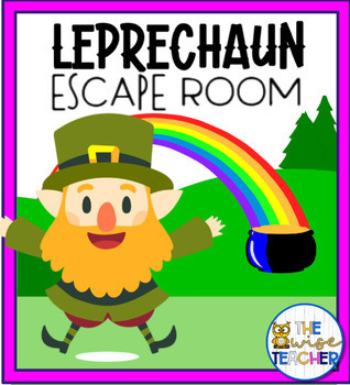 Preview of St. Patrick's Day | Catch the Leprechaun - Interactive Escape Room Task Cards