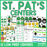 St. Patrick's Day Centers March Kindergarten Math and Lite