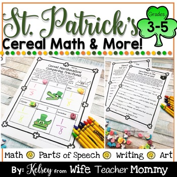 Preview of St. Patrick's Day Cereal Marshmallow Activities 3rd 4th 5th Grade