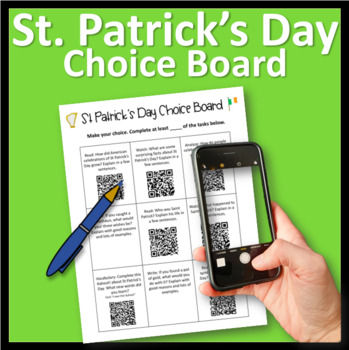 Preview of St Patrick's Day Choice Board