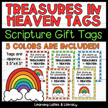 Preview of St. Patricks Day Bible Verse Treat Tags Spring Scripture Sunday School Scripture