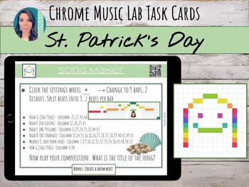 Preview of St. Patrick's Day | Chrome Music Lab Song Maker Task Cards