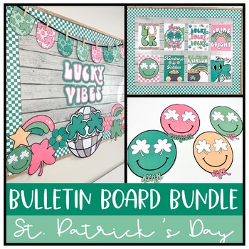 Preview of St. Patrick's Day Classroom Decor BUNDLE | Bulletin Board