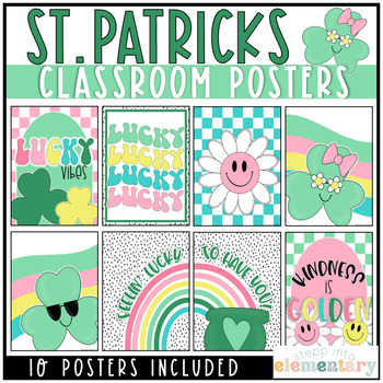 Preview of St. Patrick's Day Classroom Decor Posters Set | St. Patrick's Day Edition