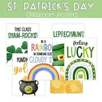 Preview of St. Patrick's Day Classroom Posters