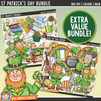 Preview of St Patrick's Day Clip Art Bundle (Kate Hadfield Designs)