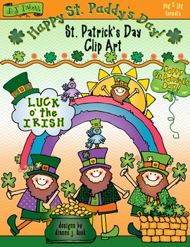 Preview of St. Patrick's Day Clip Art - Leprechauns and Irish Smiles by DJ Inkers