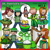 St. Patrick's Day Clip Art SET 3 clip art- color and B&W-