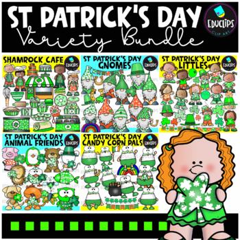 Preview of St Patrick's Day Clip Art Variety Pack Bundle {Educlips Clipart}