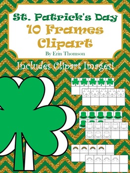 Preview of St. Patrick's Day Clipart ~ 10 Frames and Images