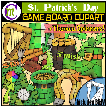 Preview of St. Patrick's Day Clipart Game Boards
