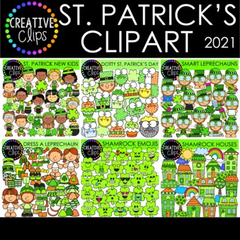 Preview of St. Patrick's Day Clipart Surprise 2021 (Creative Clips Clipart)