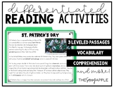 St. Patrick's Day Reading Passages Writing Activities Colo