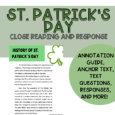 St. Patrick's Day Close Reading and Response