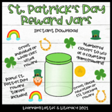St. Patrick's Day Clover Jar Reward Online ESL Teacher | C