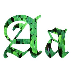 Preview of St. Patrick's Day Clover Letters!