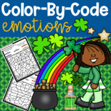 St. Patrick's Day Color-By-Code Emotions Activity