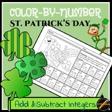 St. Patrick's Day Color By Number: Add and Subtract Integers