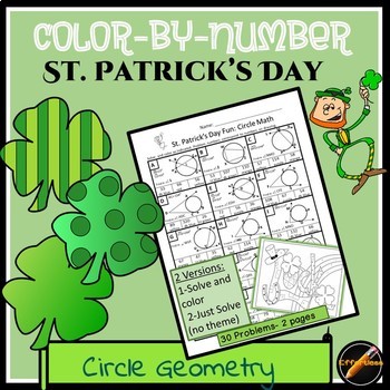 St. Patrick's Day Color By Number: Circle Geometry By Effortless