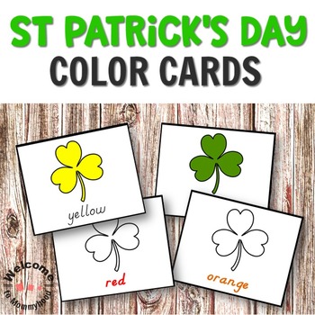Preview of St Patrick's Day Color Cards