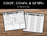 St. Patrick's Day Color, Count, and Graph Printable