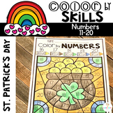 St. Patrick's Day Color by Code Numbers 11-20 Activities M