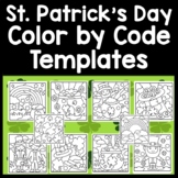 St Patrick's Day Color by Code/Sight Words/Number Template