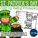 St Patrick's Day Color by Feeling Printables - Elementary 