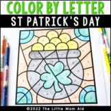 St Patrick’s Day Color by Letter - St Patty's Day Alphabet