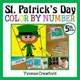 St. Patrick's Day Color by Number 5th grade Decimals | Mat