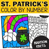 St. Patrick's Day Color by Number Addition Facts to 20 - C