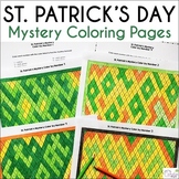 St. Patrick's Day Color by Number, Mystery Coloring