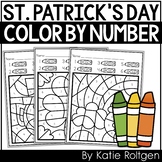 St. Patrick's Day Color-by-Number Pages