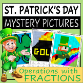 St. Patrick's Day Color by Numbers Activity - Operations w