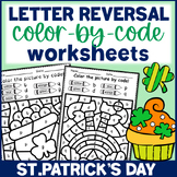 St. Patrick's Day Color-by-code Worksheets for Dyslexia Le
