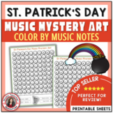 St. Patrick's Day March Music Lesson Activities - Color by