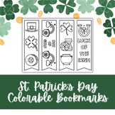 St. Patrick's Day Colorable Bookmarks