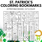 St Patrick's Day Coloring Bookmarks - 20 St Patrick's Book