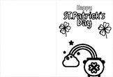 St. Patrick's Day Coloring Cards!