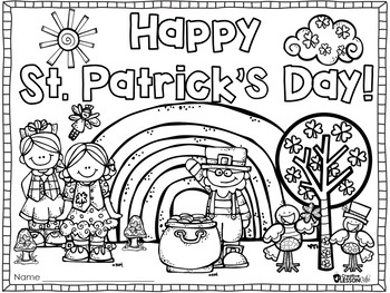 St Patrick's Day Coloring Book: Personalized St Patrick's Day